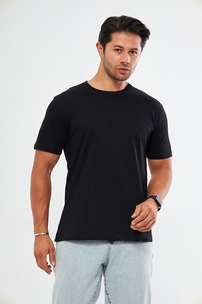 pandy Crew Neck Basic T-shirt Σετ 5 τεμαχίων