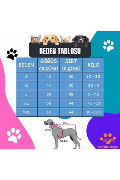 PetiliDünya Turkey Fan Dog and Cat Patterned T-Shirt