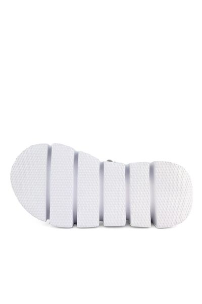 Cici Bebe Ayakkabı Silver Colored Genuine Leather Girls' Sandals