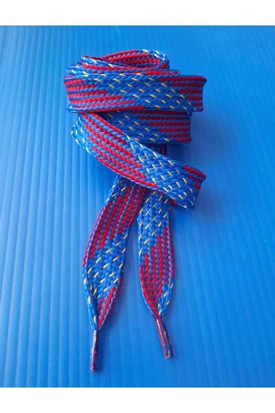 İMREN AKSESUAR Shoelaces Burgundy Blue 120 Cm Tipped 1 Pair
