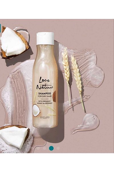 Oriflame Love Nature - Wheat and Coconut Extract Shampoo for Dry Hair