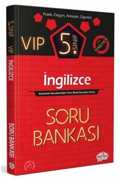 Editör Yayınevi 5. Sınıf Vıp Ingilizce Soru Bankası -