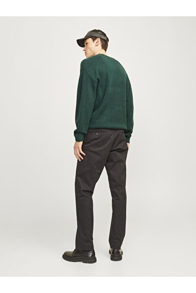 Jack & Jones Einfarbig Strickpullover - Rundhals Design