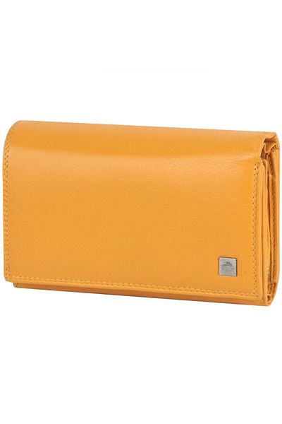 Greenburry 15,5 cm breite Schwamm-Geldbörse – Leder