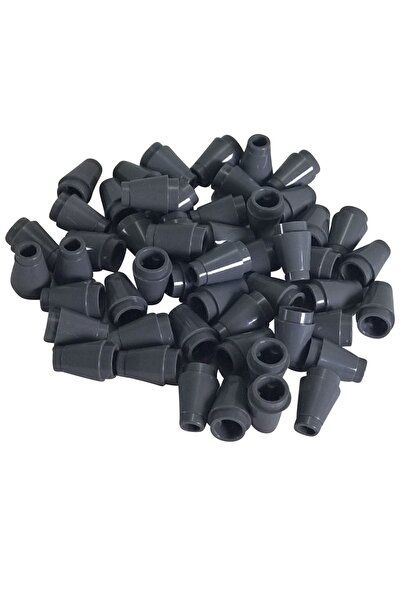 LEGO 4 مخاريط من الطوب باللون الرمادي الداكن - ملحقات Moc Custom Cone