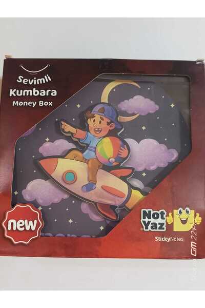 NotYaz Slatka kasica prasica sa 3D stikerima - Kutija za novac Sweet Üzeri