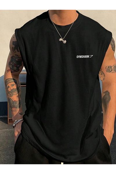 FAVORİST Μπλουζάκι Gym Shark Oversize Zero Sleeve
