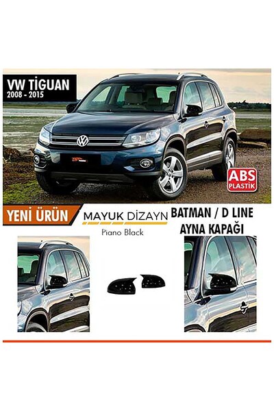 Mayuk Dizayn VOLKSWAGEN Tiguan 2008-2015 Batman Yarasa Ayna Kapağı --MAYUK Dİ...
