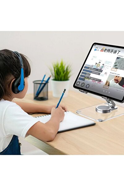 IDE Tablet Tutucu Metal Evrensel Masaüstü 360 Derece Dönen Tablet Standi