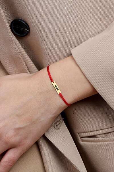 alberaccessories Zarif Şans Umut Bileklik, 925 Ayar Gümüş Tasarım İsim, 925 A...