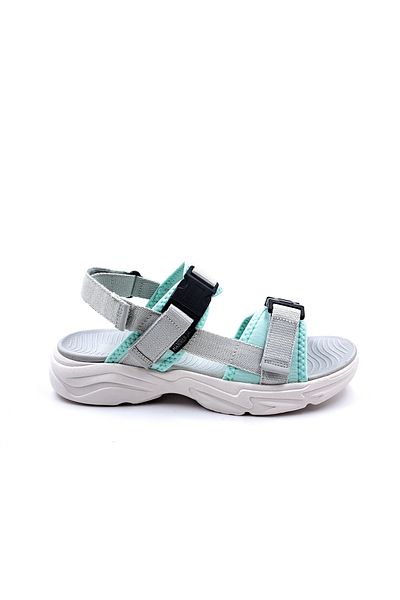 Hammer Jack Ladis Women's Sports Sandals - Light and Soft, Velcro, Gray Mint