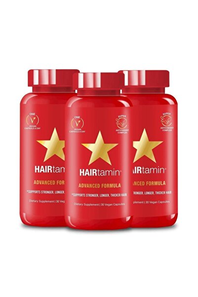 HAIRtamin Advanced Formula 30 Vegan Kapsül - Saç Vitamini - 3 Adet