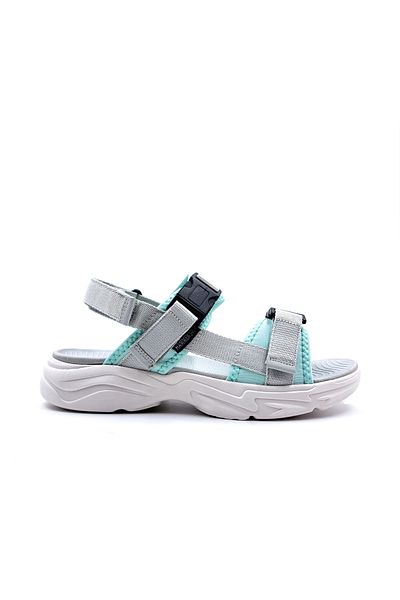 Hammer Jack Ladis Women's Sports Sandals - Light and Soft, Velcro, Gray Mint