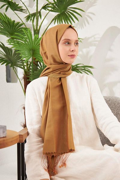 Şalland Crony Shawl Orange Green