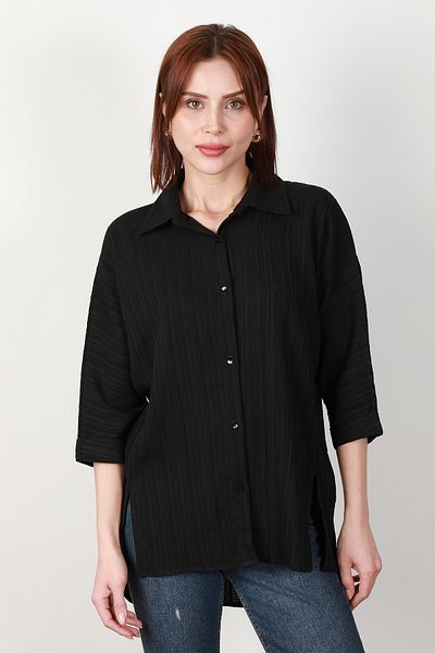 GİYSA Cămașă de damă cu mânecă liliac cu croială relaxată