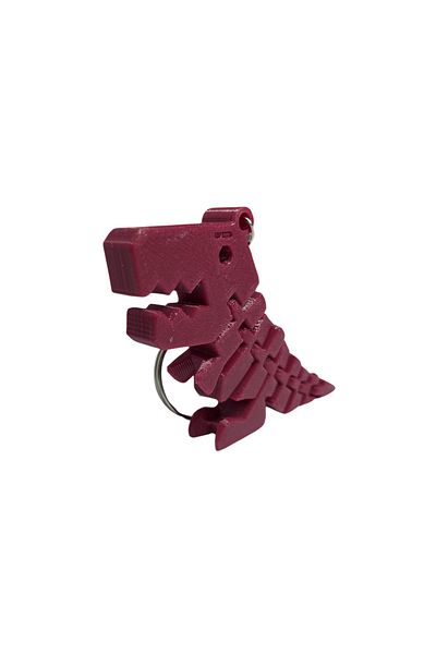 Tesseract Claret Red TREX Movable Keychain