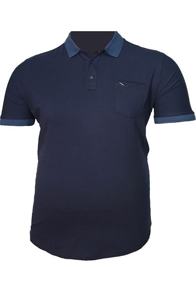Lifeguard Βαμβακερό χτενισμένο μπλουζάκι Lycra Polo Neck Plus Size