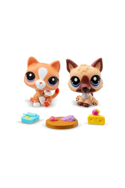 Littlest Pet Shop LPS Minis Littlest Pet Shop - Dog and Cat 2-Piece Figure Set