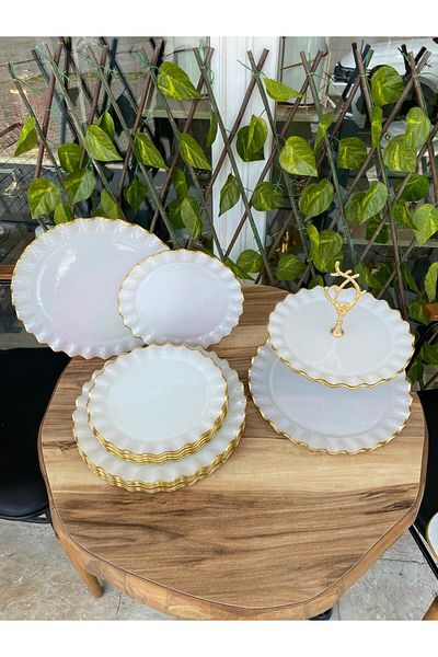 GÜRCÜGLASS İsabella 13 Piece Breakfast Set
