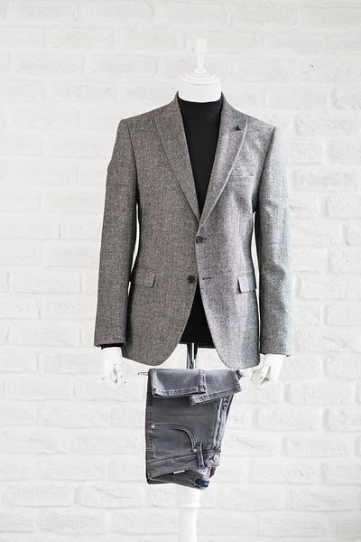 APARTRO Pointed Collar Regular Fit Double Slit Lined Winter Fabric Men's Single Jacket
