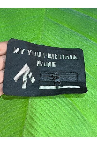 Gönülden Tasarım 11x7 cm Piele Neagră - Aplicație Armadikış cu Fermoar