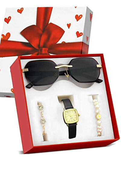 Zzla Kadın Kol Saati & Güneş Gözlüğü & 2 Çift Bileklik PL165