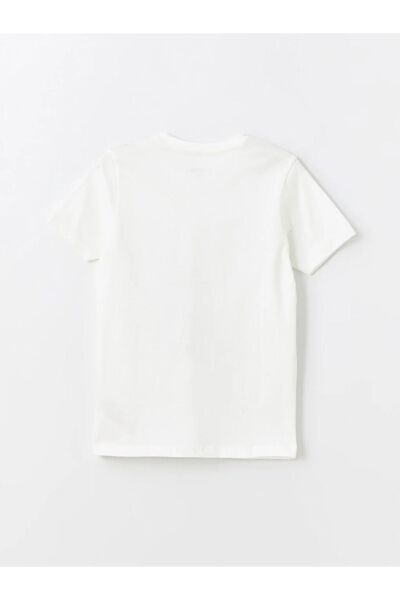 LC Waikiki LCW Kids Crew Neck Printed Short Sleeve Boy's Pajamas Set with Shorts