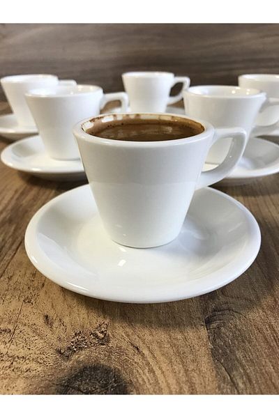Bonna Porselen 12 Piece Turkish Coffee Cup Set - 70 Cc Cor70kft