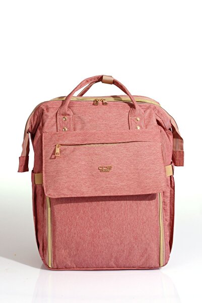 ÇÇS -51769 Anne Bakım Çantası Kanguru Ve Beşik Özellikli Çok Fonksiyonlu Gülkurusu