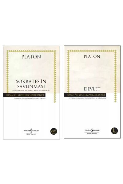 TÜRKİYE İŞ BANKASI KÜLTÜR YAYINLARI Sokrates’in Savunması - Devlet Platon ( Eflatun )
