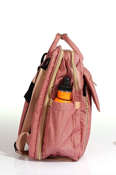 ÇÇS -51769 Anne Bakım Çantası Kanguru Ve Beşik Özellikli Çok Fonksiyonlu Gülkurusu