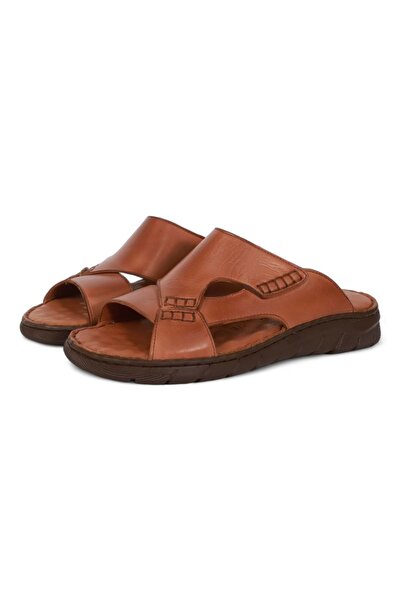 Konfores Μοντέλο 2042 - Γνήσιο δέρμα, Σόλα μασάζ, Ανατομικές Ανδρικές Παντόφλες