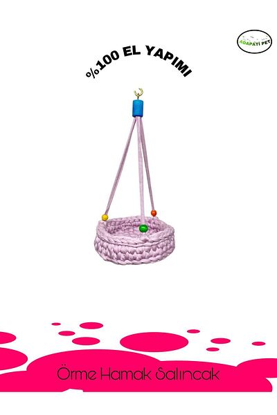 ADAPATİ PET Handmade Bird Hammock (SIGN FOR COLOUR OPTION)