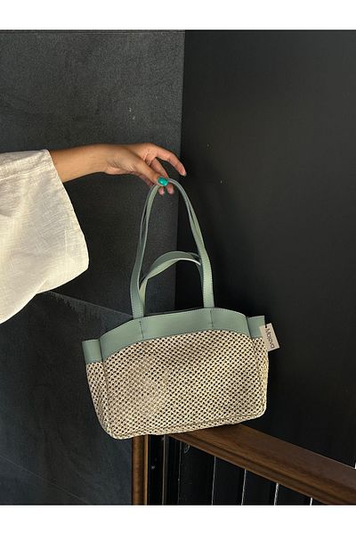 Mojeva Freya Premium Straw Handbag and Shoulder Bag - Puppy