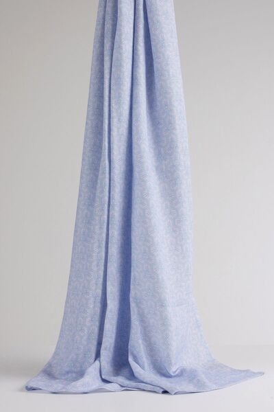 Merca Minca Lilac Patterned Muslin Blanket