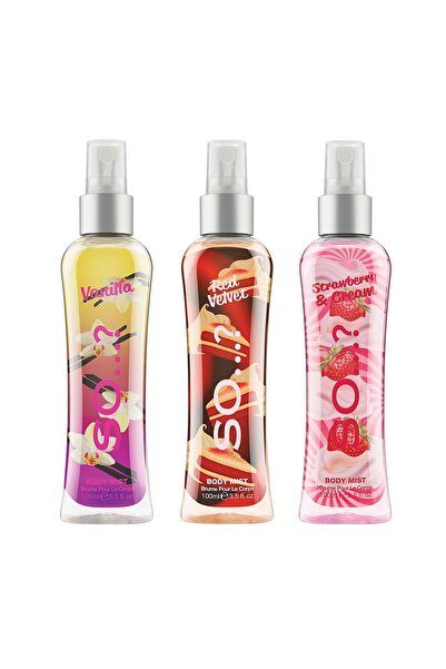 So Fragrance So…? Vanilla (VANİLYA), Red Velvet, Strawberry & Cream Vücut Spr...