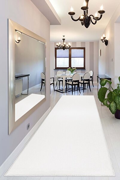 Valery Home White Washable Plush Runner