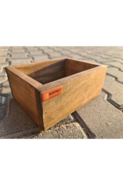NLS Concept Handmade Ahşap Dekoratif Kutu - Takı Kutusu - Ceviz Renk