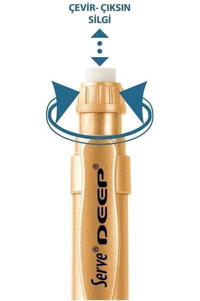 Serve 0.7 mm Metallic Noble Gold - Deep Mechanical Tip Pen