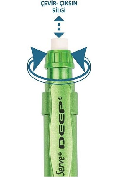 Serve 0.7 Mm Metallic Pistachio Green Deep Mechanical Tip Pen