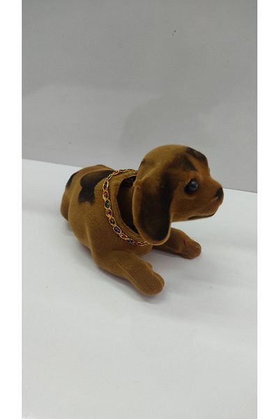 GÖNÜL Head Shaking Dog Car Decoration Brown - 001235