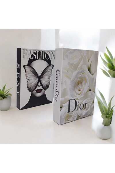 NARİBA Set of 2 Decorative Book Boxes