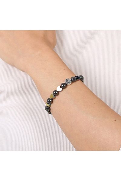 Mystic Energy Certified Special Design Natural Stone Women's Hematite Bracelet | Gift Naturalta |   Gift Natural Stone