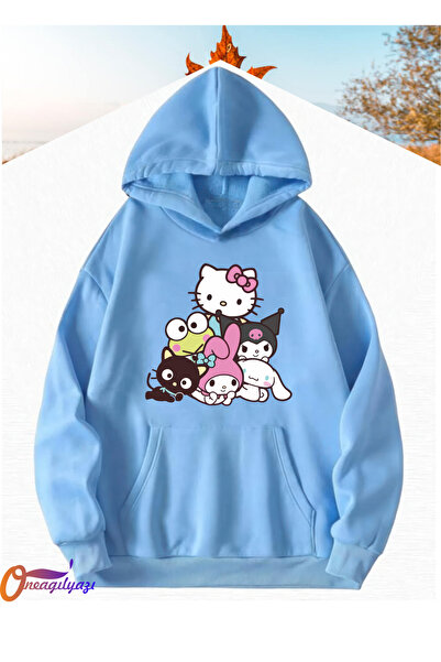 oneagılyazı KUROMİ MY MELODY HELLO KITTY ÇOCUK SWEATSHİRT HOODİE