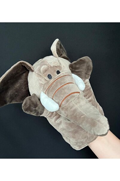 Rubi Plush Donkey Elephant Frog Crocodile Giraffe Lamb Cow Duck Toy Hand Puppet - Moving Mouth