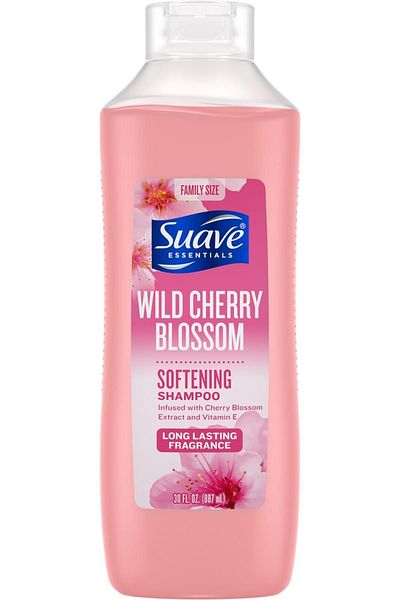 Suave Essentials 887ml Softening Wild Cherry Blossom Shampoo