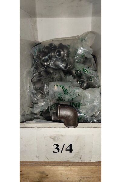 3/4" Siyah Dirsek (20 Lİ PAKET)