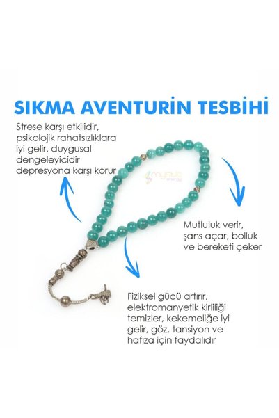 Golden Palace Squeeze Aventurine Natural Stone Men's Rosary |   Gift Natural ...