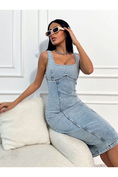 GAMZE ALPTEKİN rochie din denim