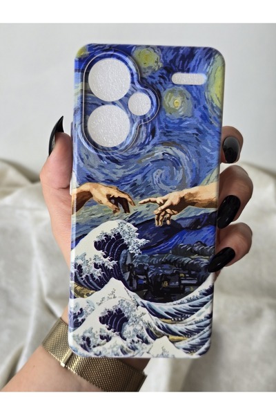 SUPER FRAME Xiaomi Redmi Note 13 PRO PLUS 5G Uyumlu Baskılı Şeffaf Telefon Kı...